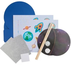 Kinder folia Laternen-Bastelsets|Papier>Laternen-Bastelset "Weltraum"