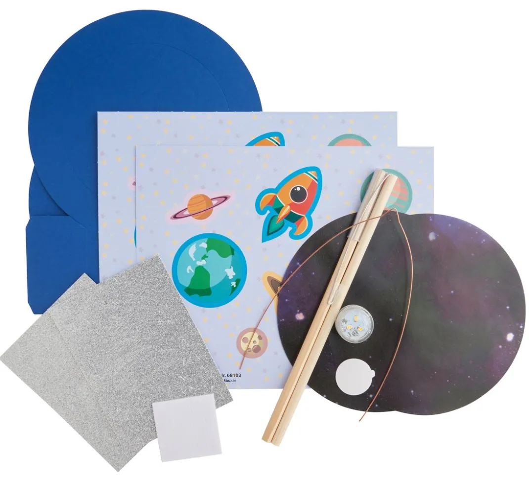 Kinder folia Laternen-Bastelsets|Papier>Laternen-Bastelset "Weltraum"