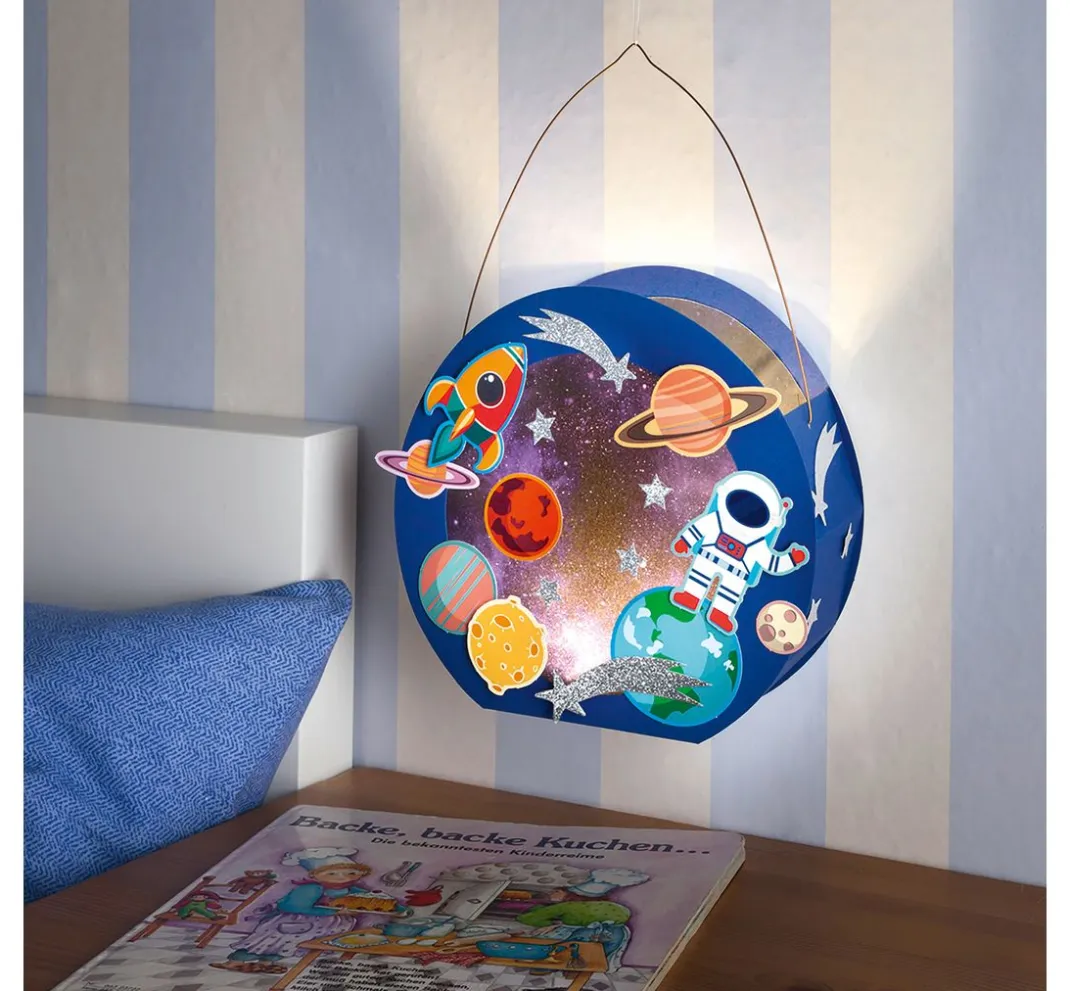Kinder folia Laternen-Bastelsets|Papier>Laternen-Bastelset "Weltraum"