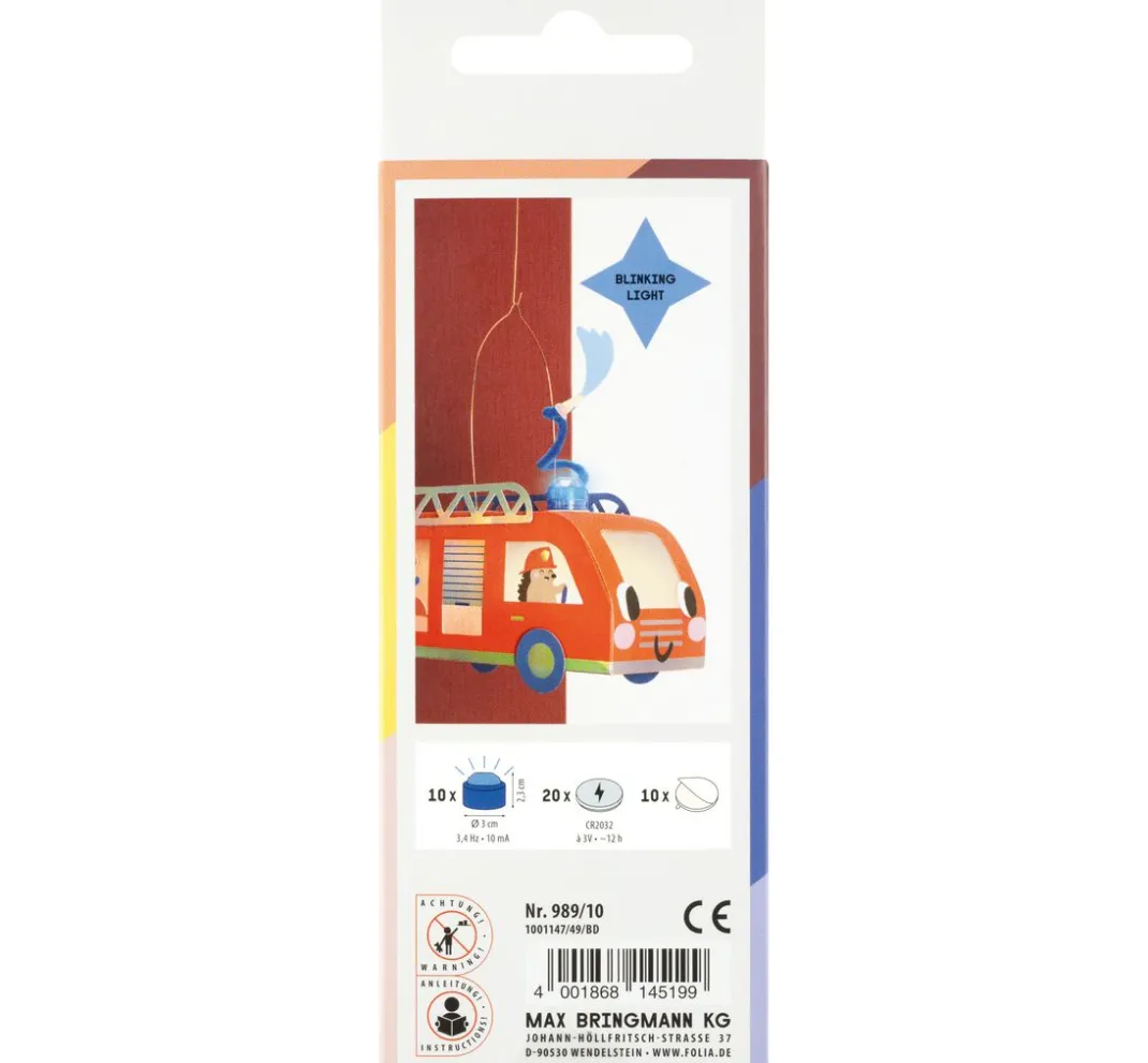 Kinder folia Laterne Basteln|Led-Kerzen & Led-Teelichte>LED Blaulicht inkl. Batterien