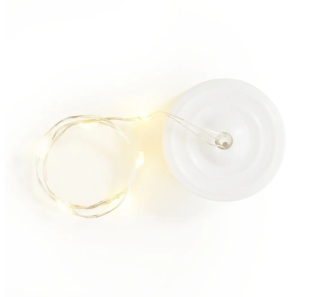 creativ company Led-Kerzen & Led-Teelichte|Lichterketten>LED-Lichterkette mit Batteriedose