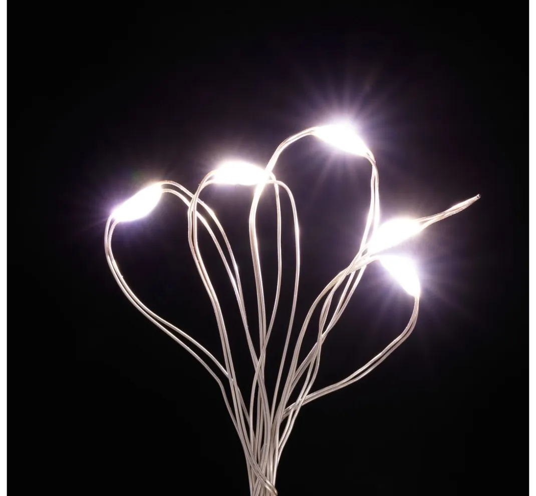 creativ company Led-Kerzen & Led-Teelichte|Lichterketten>LED-Lichterkette mit Batteriedose