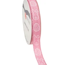 PRÄSENT Geschenk- & Ringelband|Deko-, Motiv- & Schmuckband>Leinenband "Ostern"