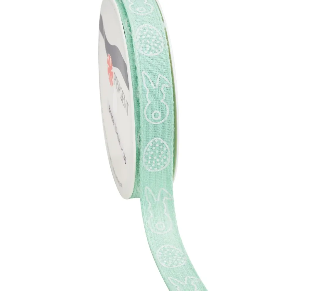 PRÄSENT Geschenk- & Ringelband|Deko-, Motiv- & Schmuckband>Leinenband "Ostern"