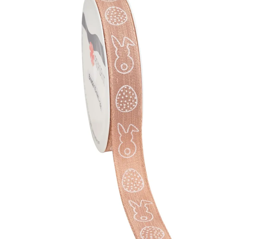 PRÄSENT Geschenk- & Ringelband|Deko-, Motiv- & Schmuckband>Leinenband "Ostern"