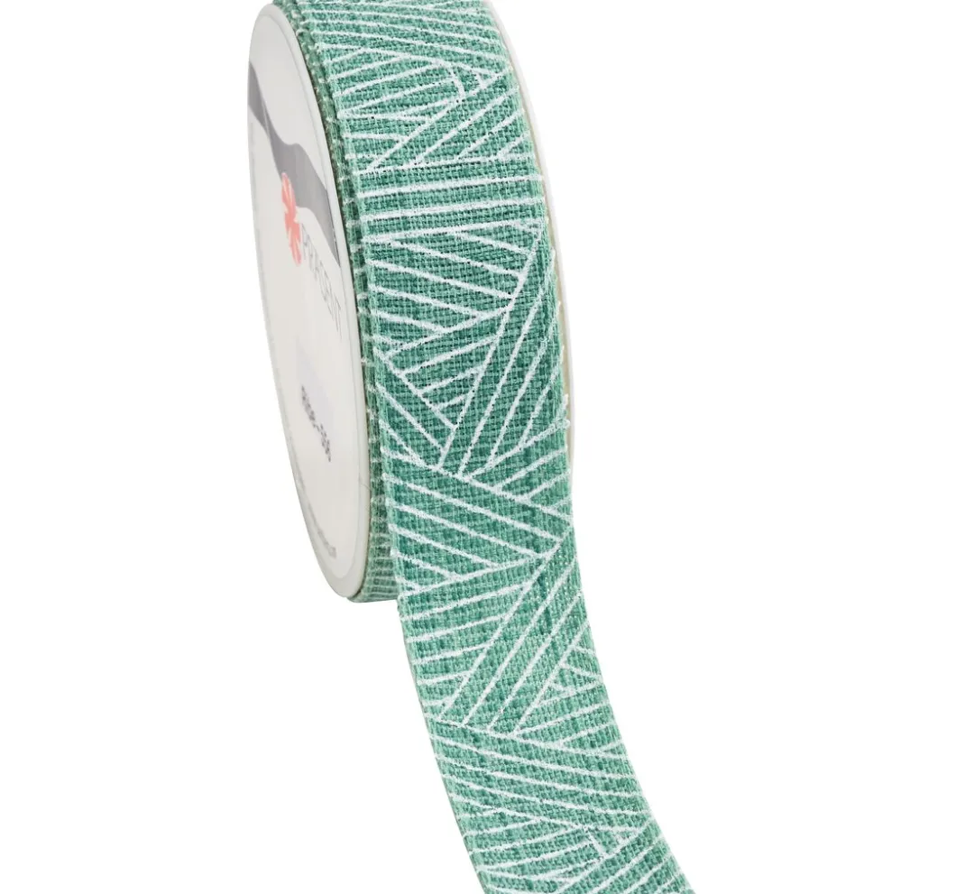 PRÄSENT Geschenk- & Ringelband|Deko-, Motiv- & Schmuckband>Leinenband "Streifen"