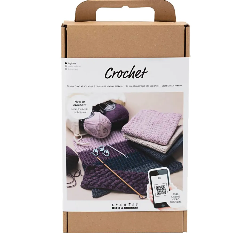 Kinder creativ company Handarbeit-Sets|Häkelset>Lernset Häkeln "Geschirrtücher"