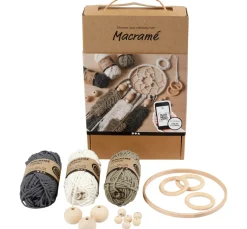 Kinder creativ company Bänder|Handarbeit-Sets>Lernset Makramee "Traumfänger"