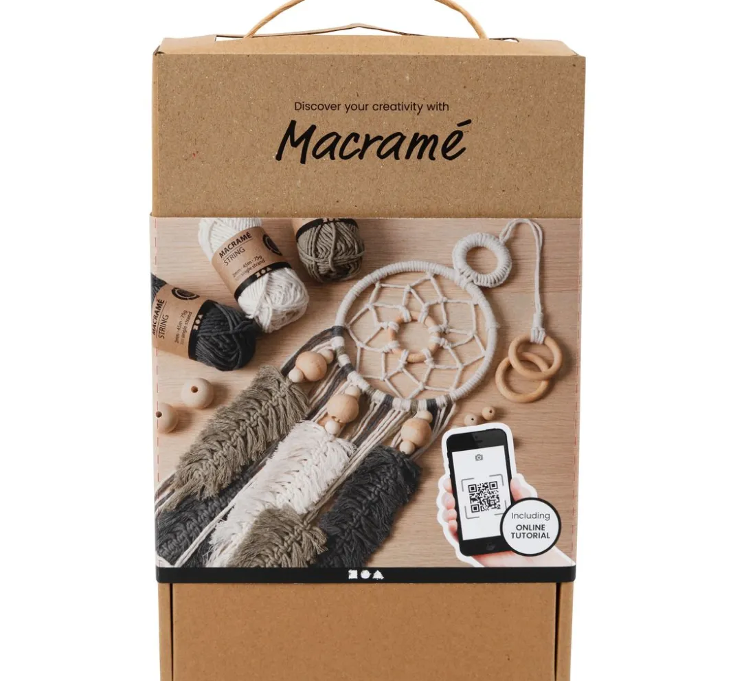 Kinder creativ company Bänder|Handarbeit-Sets>Lernset Makramee "Traumfänger"