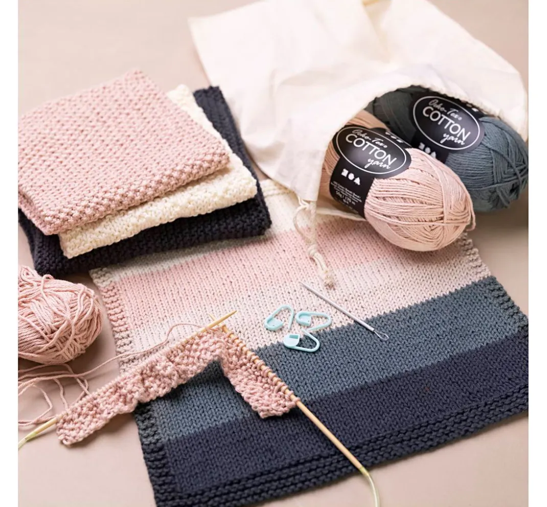 creativ company Stricken|Strickwolle>Lernset Stricken "Waschlappen"