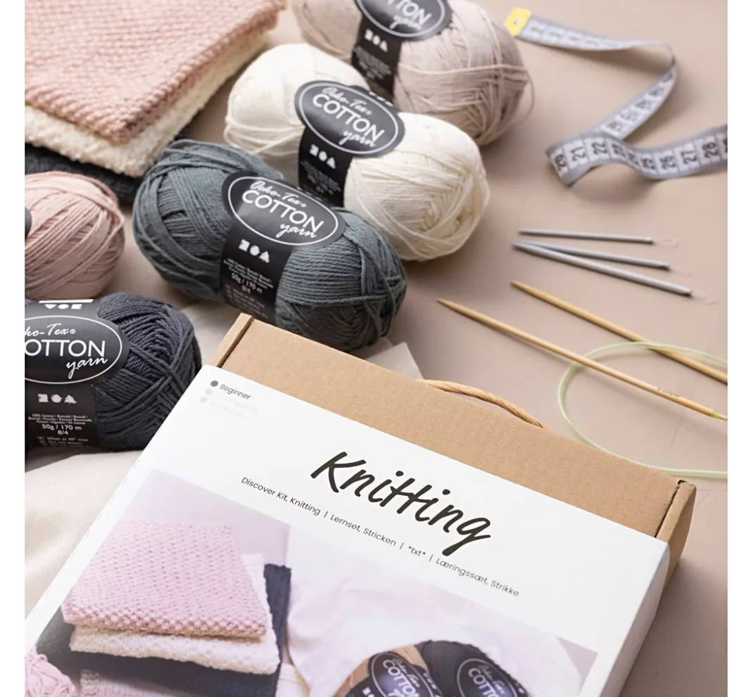 creativ company Stricken|Strickwolle>Lernset Stricken "Waschlappen"