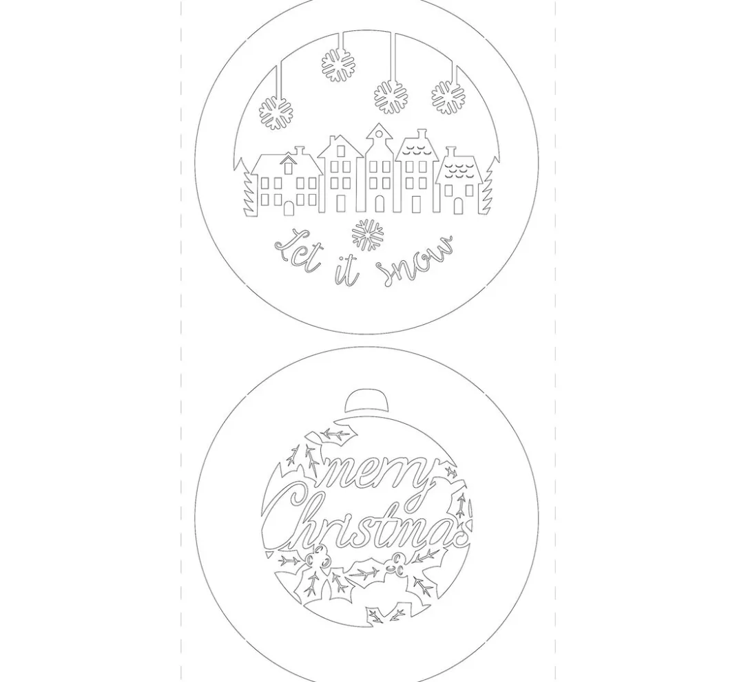 URSUS Laterne Basteln|Papier-Bastelsets>Lightboxes "Merry Christmas", 2er-Set
