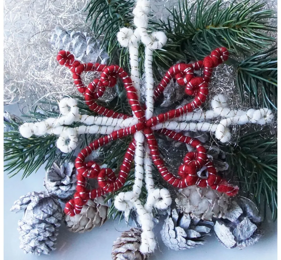 ohne Marke Bücher>Magazin DIY Filz + Wolle + Draht Herbst Weihnachten "Retro-Wickelsterne"