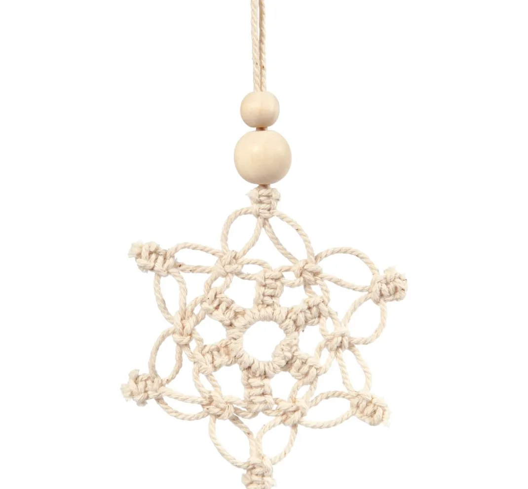 creativ company Makramee|Bastelsets>Makramee Bastelset "Schneeflocken"
