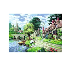 Kinder Royal Langnickel Malen Nach Zahlen|Malsets>Malen nach Zahlen "Am Fluss", 30 x 40 cm