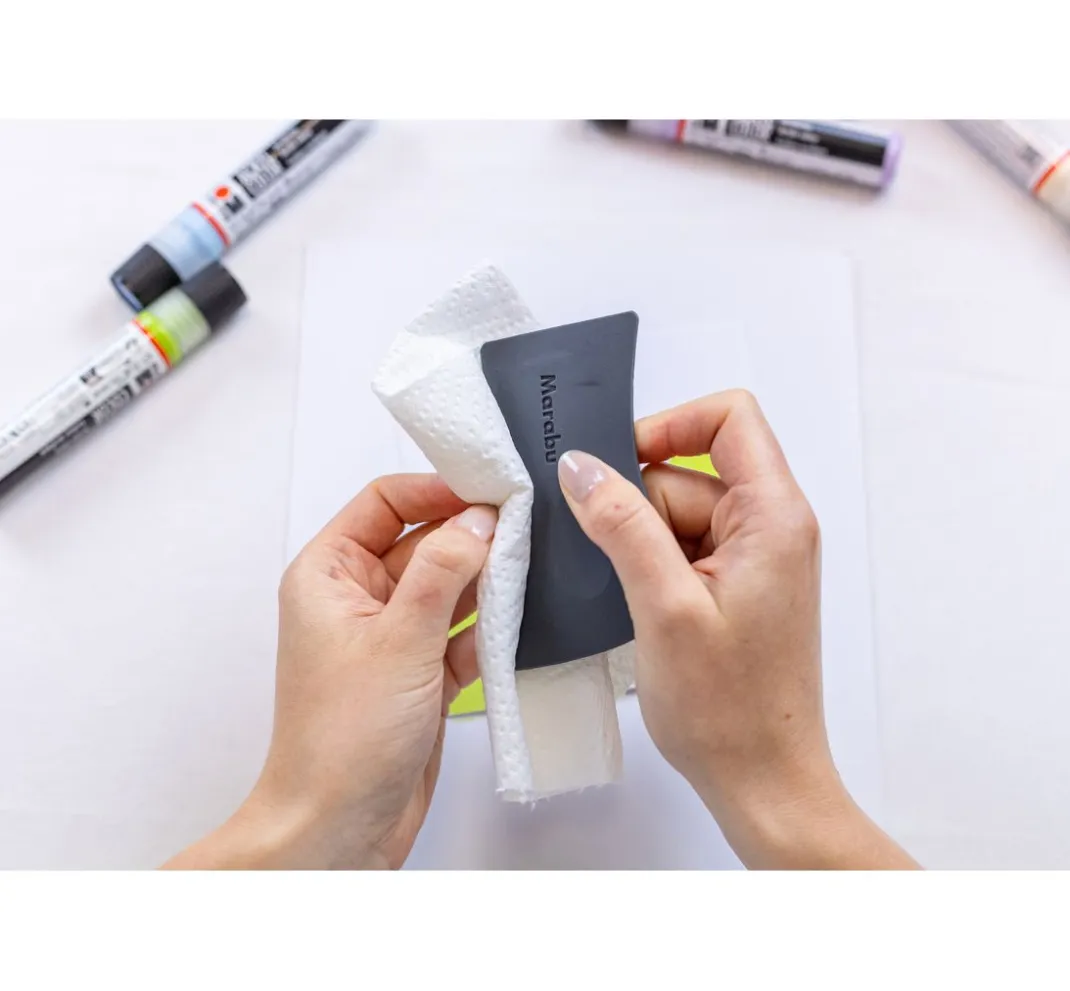 Marabu Künstlerfarbe|Bastelfarbe>Acryl Color Squeegee Art Set