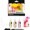 Marabu Glas- & Porzellanmalfarbe|Farbsets>Alcohol Ink-Set "Neon"