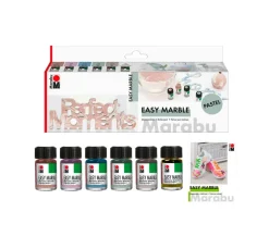 Marabu Marmorieren|Farbsets>EASY MARBLE-Set "PASTELL"