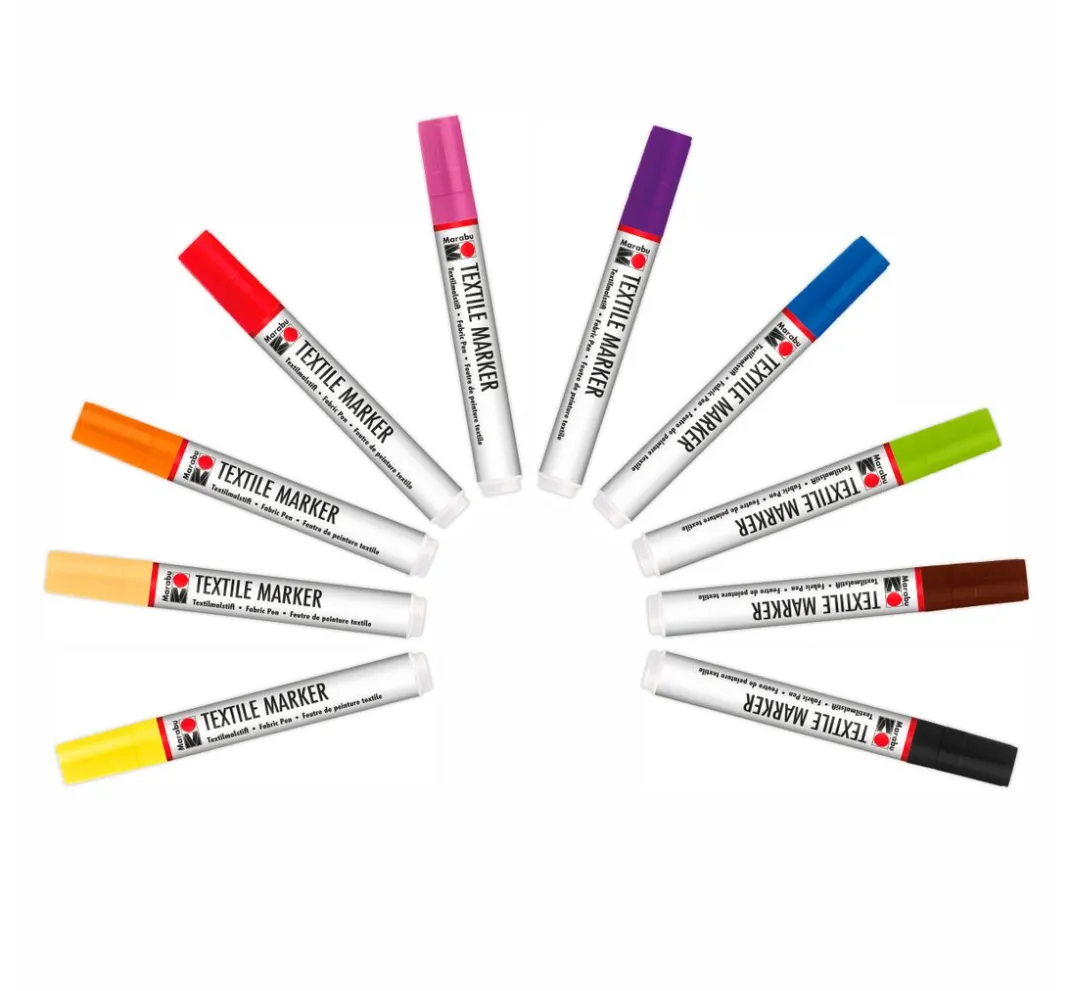 Marabu Textil-Design|Farbsets>Textile Marker, 10er-Set