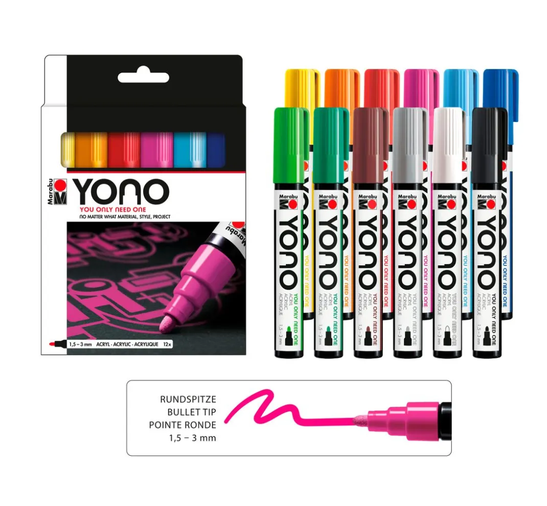 Marabu Stifte|Künstlerfarbe>YONO Marker-Set "ADVANCED"