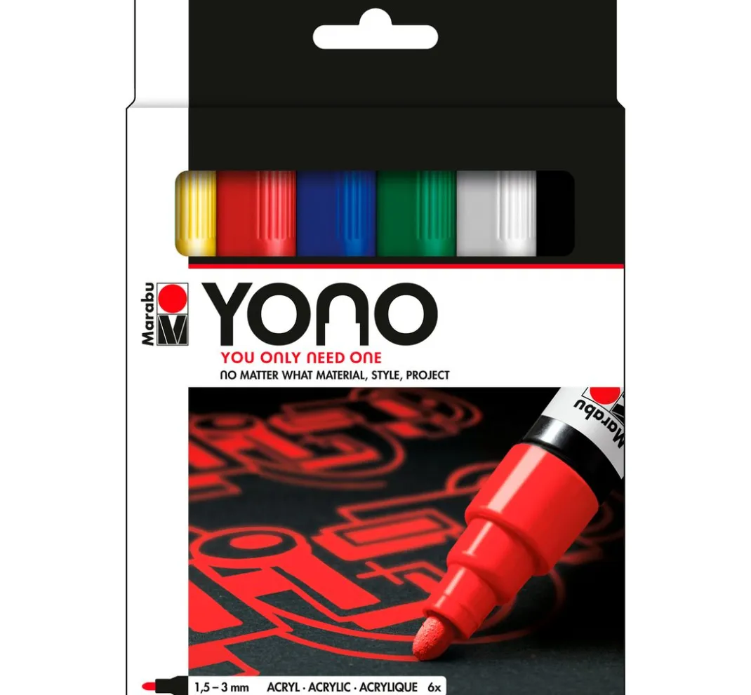 Marabu Stifte|Künstlerfarbe>YONO Marker-Set "BASIC 3"