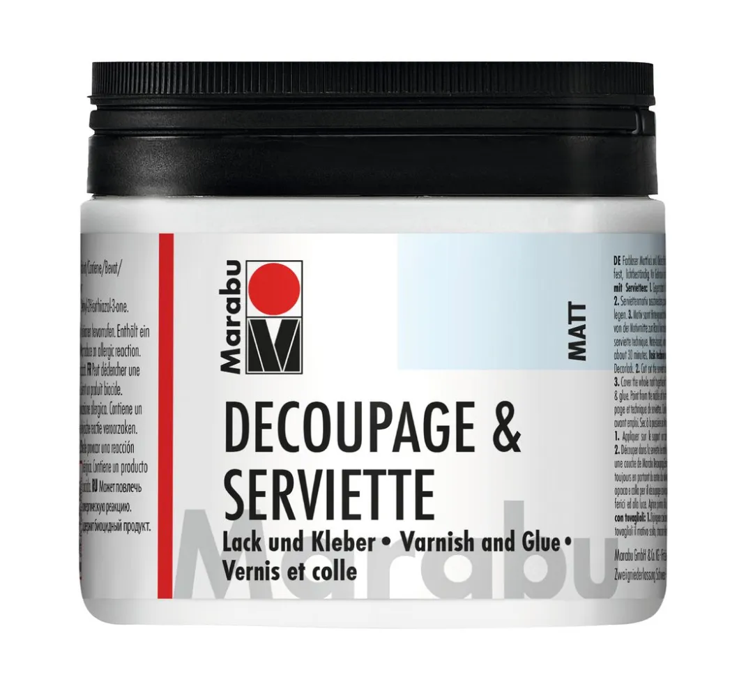 Marabu Serviettenlack|Lacke & Lasuren>-Serviettenlack + Kleber, matt, 500ml
