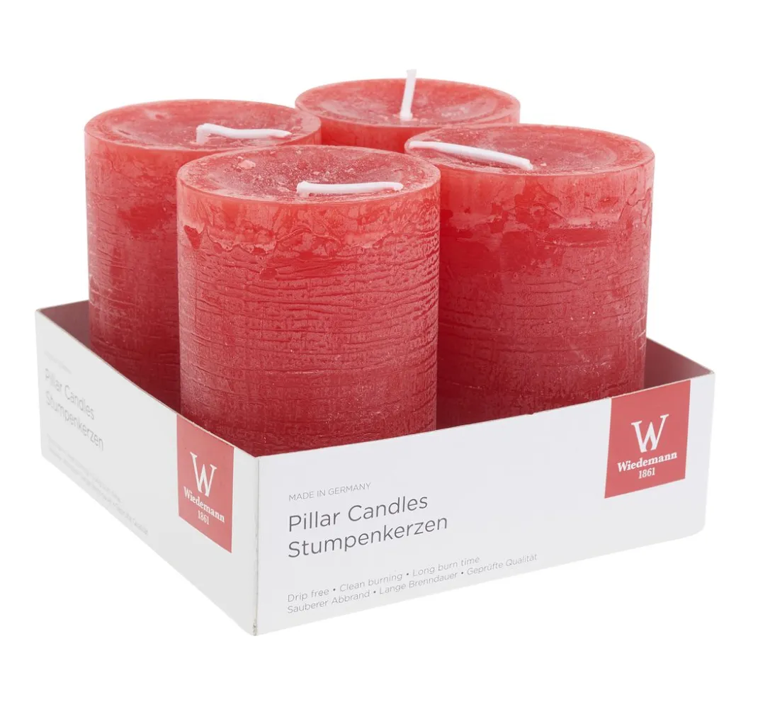 Wiedemann Kerzen Gestalten>Marble Kerze, durchgefärbt, 4er-Pack