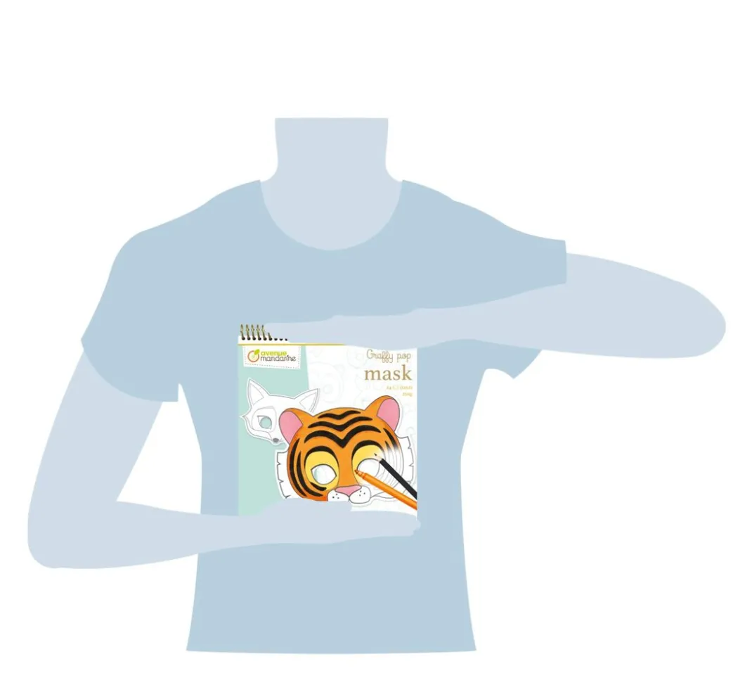Kinder My Mandarine Malsets|Weitere Geschenkideen Für Kinder>Maskenmalbuch Graffy Pop "Tiere"