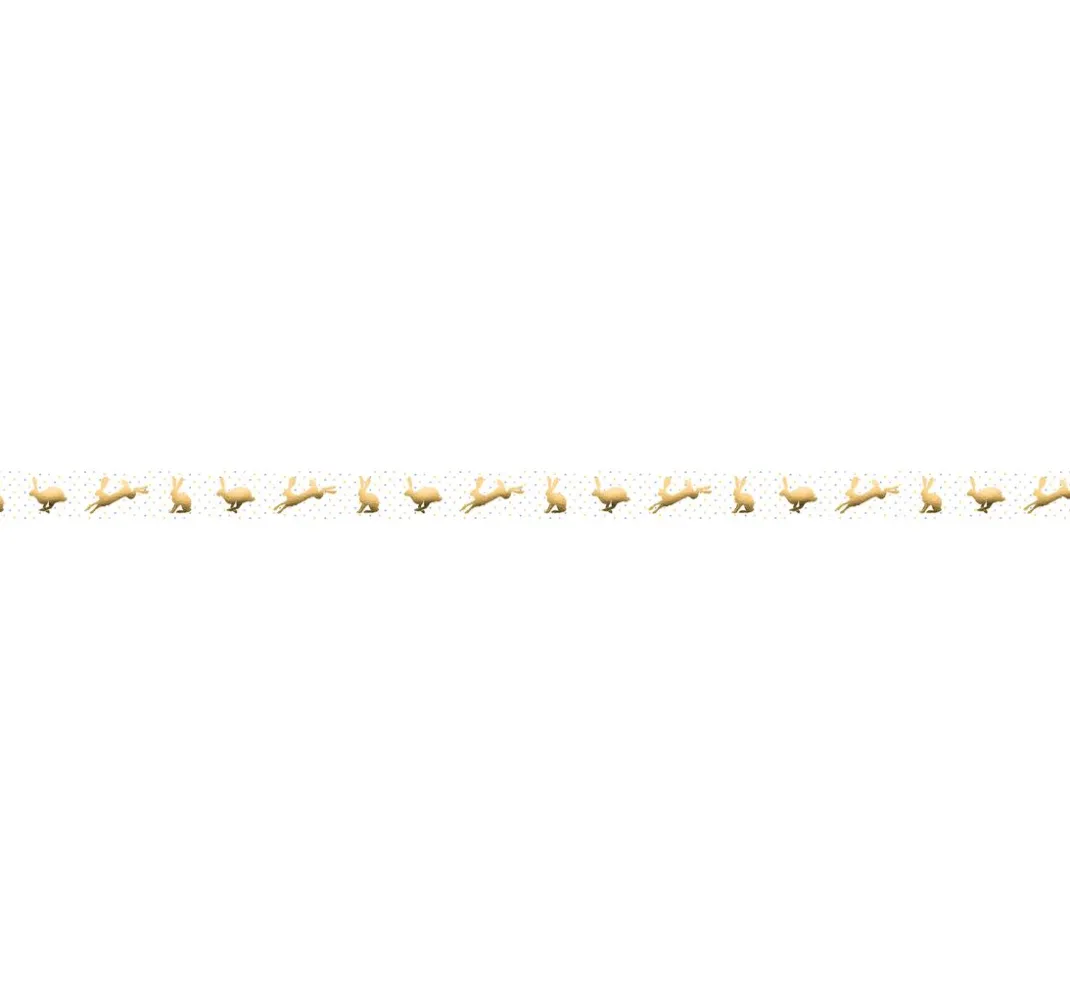 URSUS Masking Tape|Sticker & Klebebänder>Masking Tape "Hasen, gold"