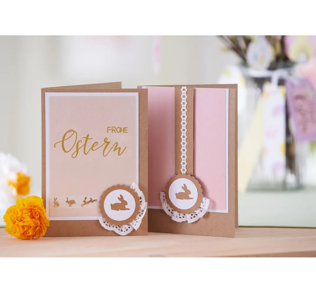 URSUS Masking Tape|Sticker & Klebebänder>Masking Tape "Hasen, gold"