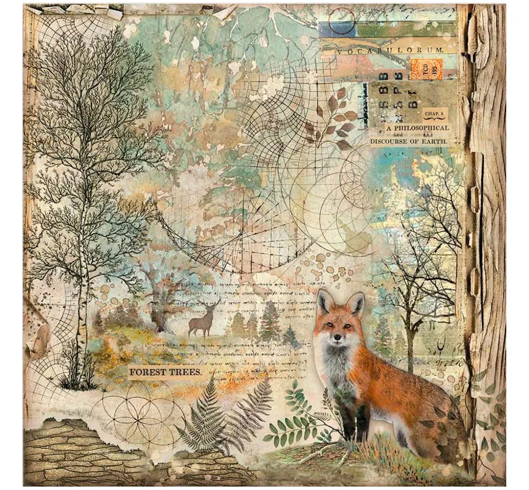 Stamperia Farb- & Motivblöcke|Scrapbooking>Maxi Scrapbook-Block "Forest"
