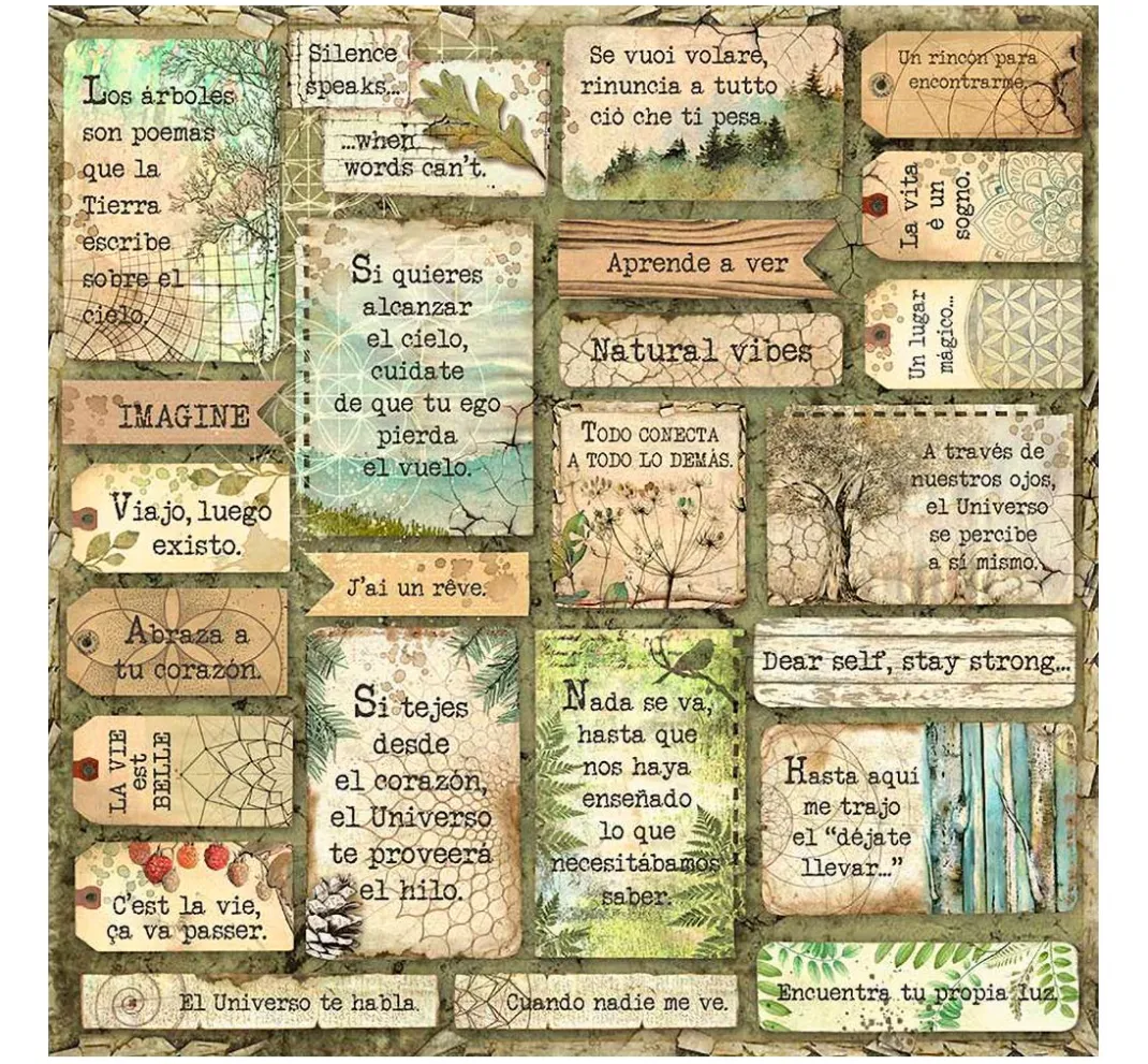Stamperia Farb- & Motivblöcke|Scrapbooking>Maxi Scrapbook-Block "Forest"