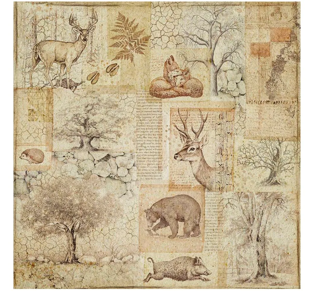 Stamperia Farb- & Motivblöcke|Scrapbooking>Maxi Scrapbook-Block "Forest"