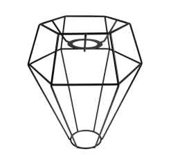 Rayher Lampen-Design|Weitere Metall-Artikel>Metall-Lampenschirmrahmen, schwarz beschichtet