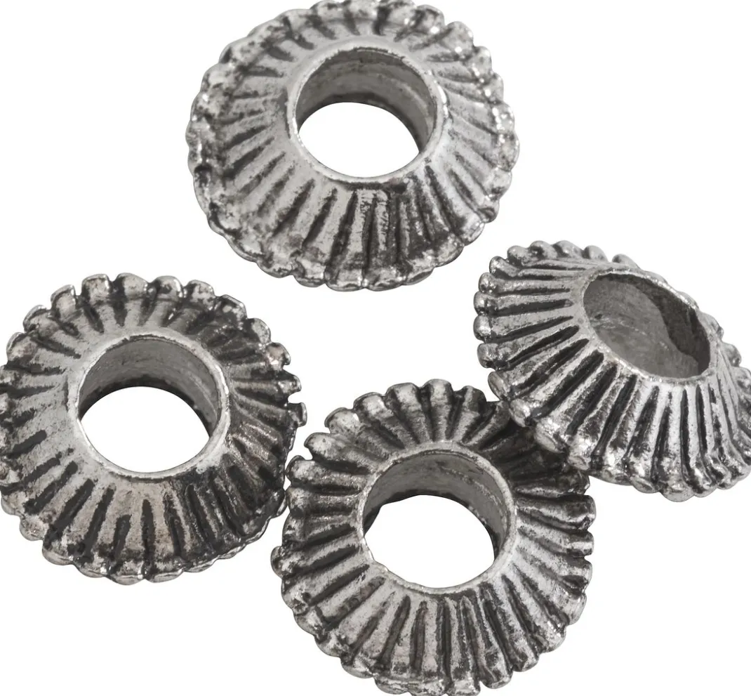 UIT Metallperlen|Großlochperlen>Metallperle, 4 Stück