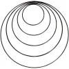 Rayher Diverse Materialien|Metallringe>Metallring "Kreis", 10 - 30 cm, 5er-Set, Schwarz