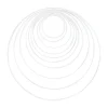 Rayher Diverse Materialien|Metallringe>Metallring "Kreis", 10 - 40 cm, 10er-Set, Weiß