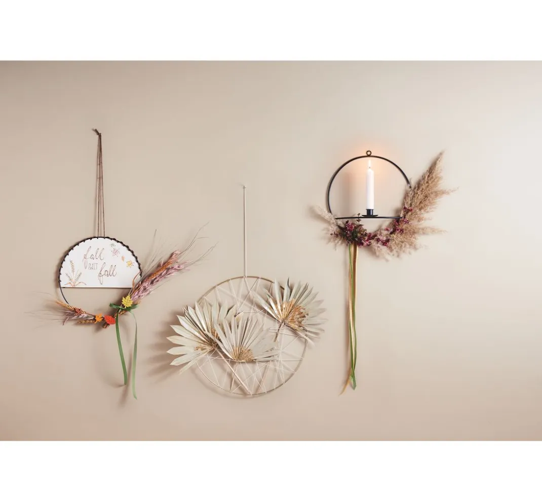 HobbyFun Trockenblumen & - Früchte|Diverse Materialien>Metallring "Kreis", Goldfarben