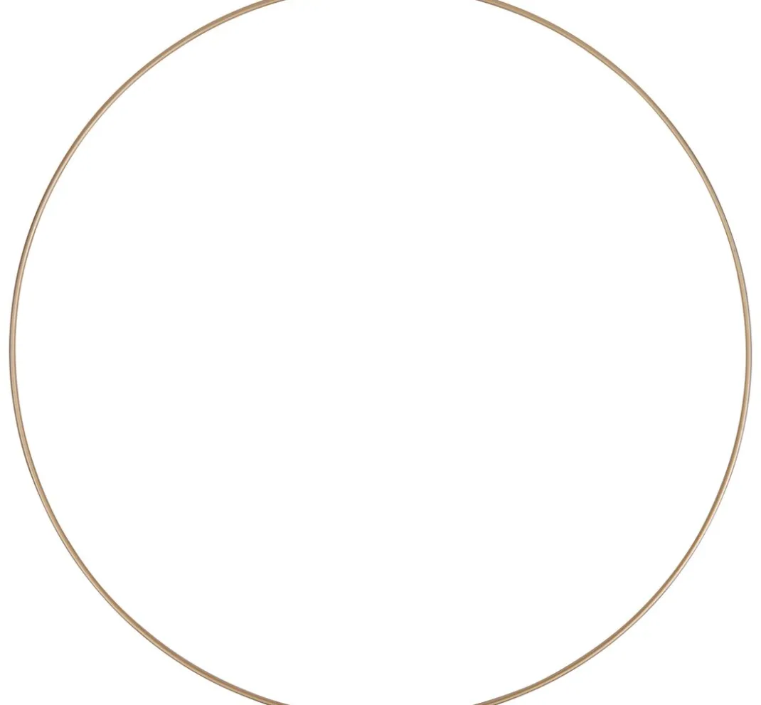 HobbyFun Trockenblumen & - Früchte|Diverse Materialien>Metallring "Kreis", Goldfarben