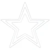 Rayher Diverse Materialien|Metallringe>Metallring "Stern", 3er-Set, Weiß
