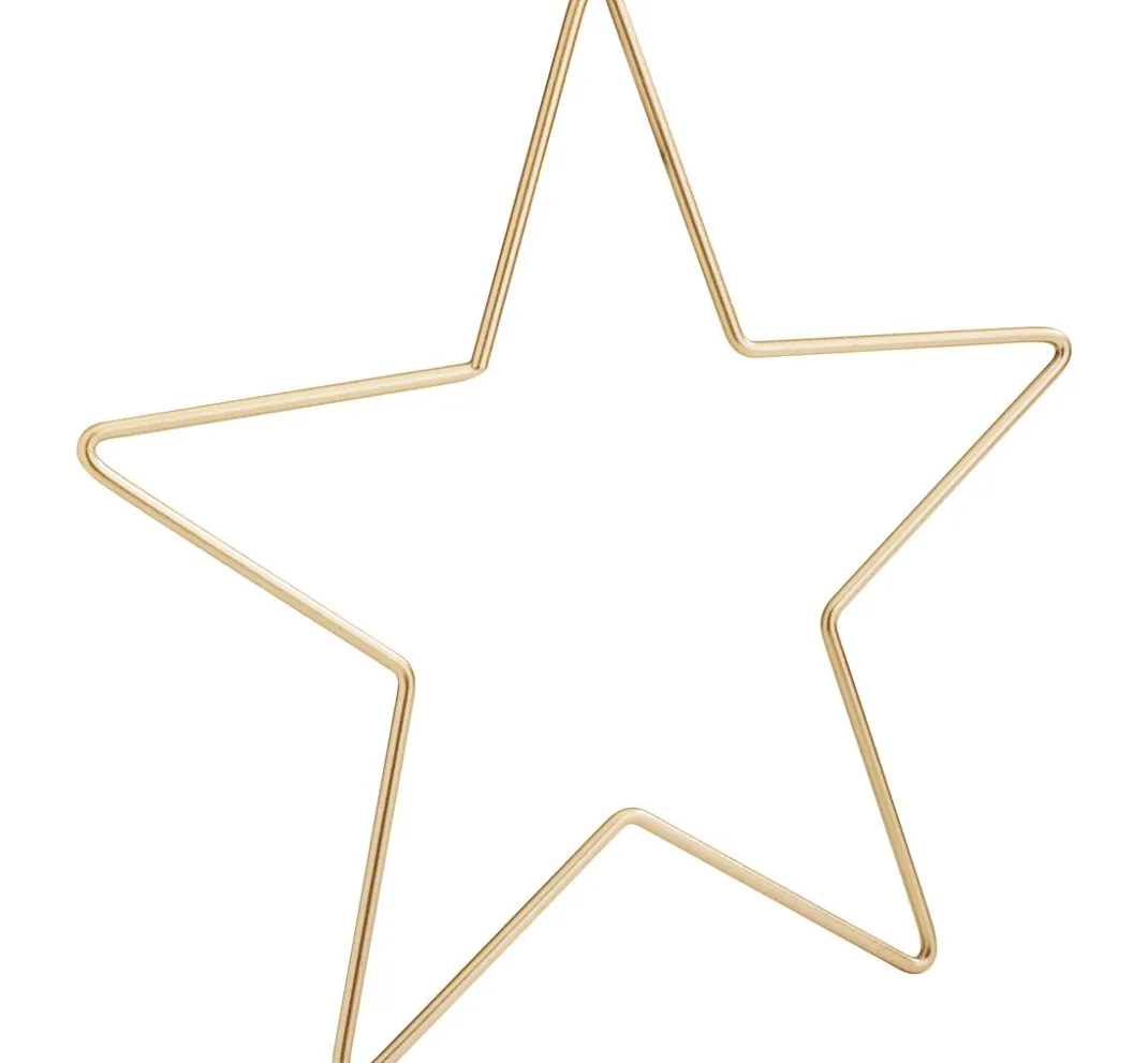 ohne Marke Diverse Materialien|Metallringe>Metallring "Stern", Goldfarben