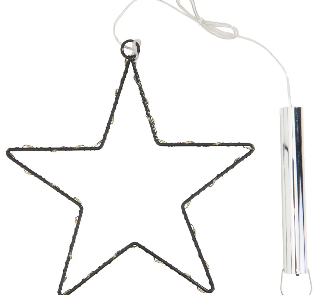 ohne Marke Led-Kerzen & Led-Teelichte>Metall-Stern mit LED-Mini-Lichter inkl. Timer 6/18 Std.