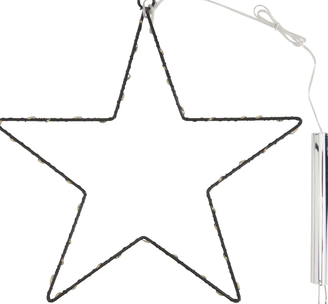 ohne Marke Led-Kerzen & Led-Teelichte>Metall-Stern mit LED-Mini-Lichter inkl. Timer 6/18 Std.