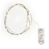 ohne Marke Lichterketten>Micro LED Lichterkette, mit Timer, schwarzer Draht, 20 LEDs