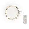 ohne Marke Lichterketten>Micro-LED-Lichterkette, mit Timer, schwarzer Draht, 30 LEDs