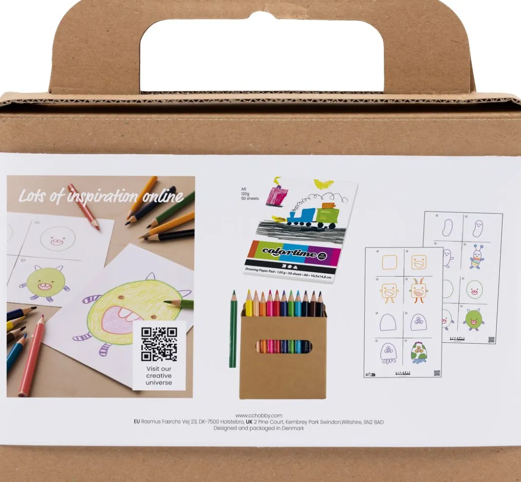 Kinder creativ company Farbsets|Weitere Geschenkideen Für Kinder>Mini Kreativset Zeichnen "Monster"