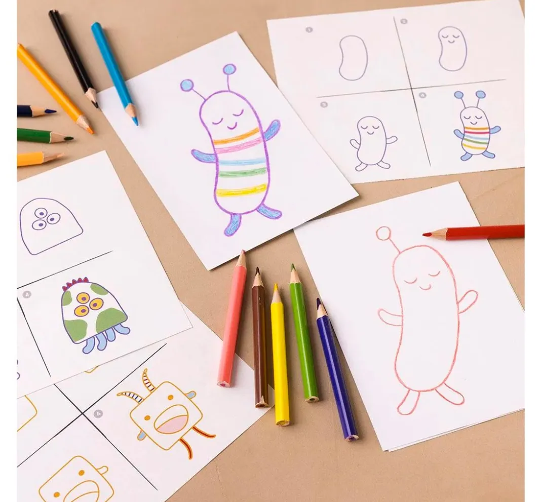 Kinder creativ company Farbsets|Weitere Geschenkideen Für Kinder>Mini Kreativset Zeichnen "Monster"