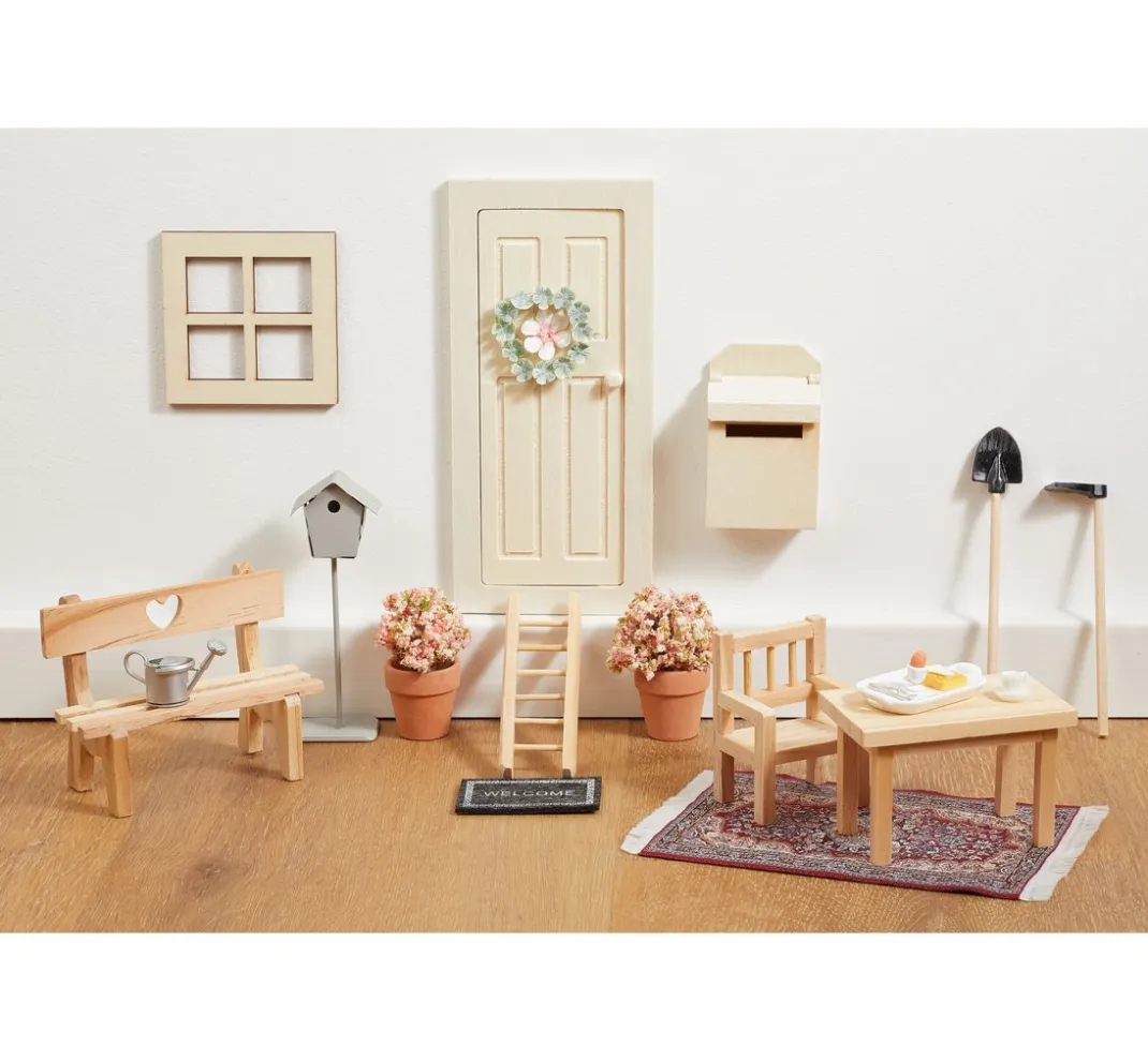 HobbyFun Miniaturen|Holz, Mdf & Pappmaché>Miniatur Fenster quadratisch "schmale Tiefe"