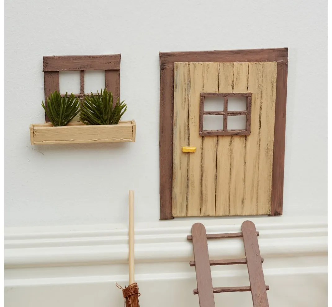 HobbyFun Miniaturen|Holz, Mdf & Pappmaché>Miniatur Fenster quadratisch "breite Tiefe"