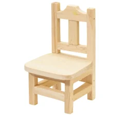 HobbyFun Miniaturen|Dekofiguren & -Objekte>Miniatur Holzstuhl
